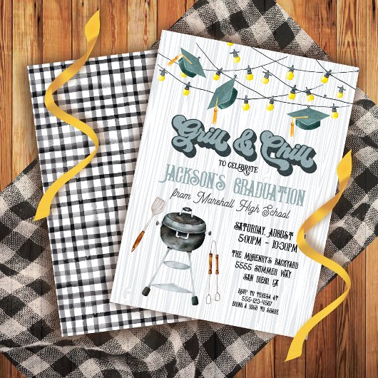 Abschluss Grill and Chill GRILLEN Einladung