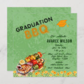 Abschluss GRILLEN Einladung (Vorne/Hinten)