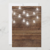 Abschluss GRILLEN Einladung Holz Rustikale Einladu (Rückseite)