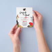 ABSCHLUSS-GRILLEN-Party Einladung für den HAUSHALT Flyer (Gruppe)