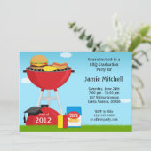 Abschluss GRILLEN Party Einladungs-Klasse von 2013 Einladung (Stehend Vorderseite)