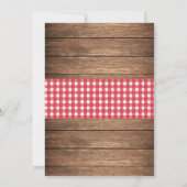 Abschluss GRILLEN Rustikale Chalk Holzleuchten lad Einladung (Rückseite)