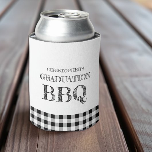 Abschluss-Grillfest Gingham Dosenkühler