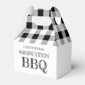Abschluss-Grillfest Gingham Geschenkschachtel (Vorderseite)