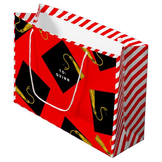 Abschluss Große Geschenktasche Große Geschenktüte (Vorderseite Schrägansicht)