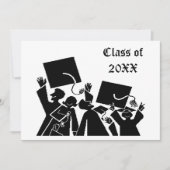 Abschluss-Gruppe-Klasse von 20XX Einladung (Vorderseite)