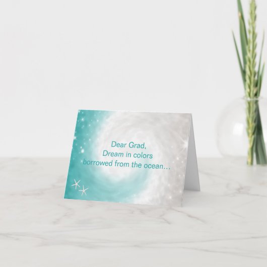 Abschluss Gruß Karte (Vorderseite)