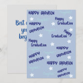 Abschluss-Grüße-Karte Feiertagskarte (Vorne/Hinten)