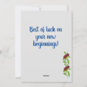 Abschluss-Grüße-Karte Feiertagskarte (Rückseite)