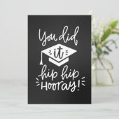 Abschluss-Grußkarte Karte (Stehend Vorderseite)