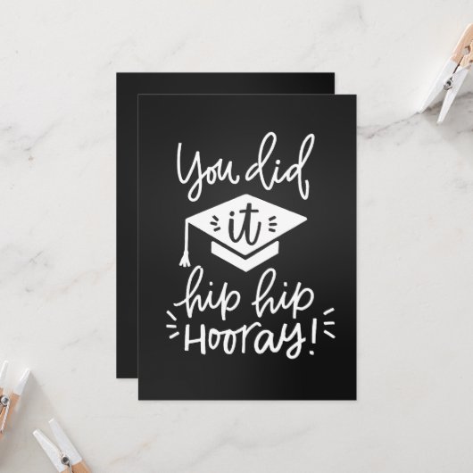 Abschluss-Grußkarte Karte (Vorderseite/Rückseite Beispiel)