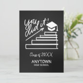 Abschluss-Grußkarte Karte (Stehend Vorderseite)