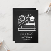 Abschluss-Grußkarte Karte (Vorderseite/Rückseite Beispiel)