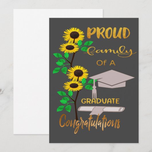 Abschluss Grußkarten Feiertagskarte (Vorne/Hinten)