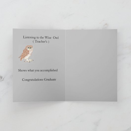 Abschluss: Grußkartenschüssel Karte (Innenseite)