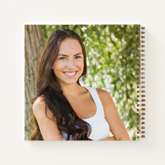 Abschluss Guest Book 2 Fotos Script Keepake Notizblock (Rückseite)