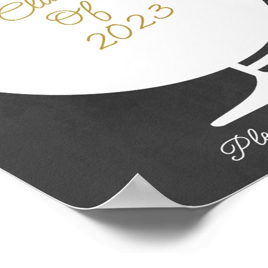 Abschluss Guest Book Alternative Custom Poster (Ecke)