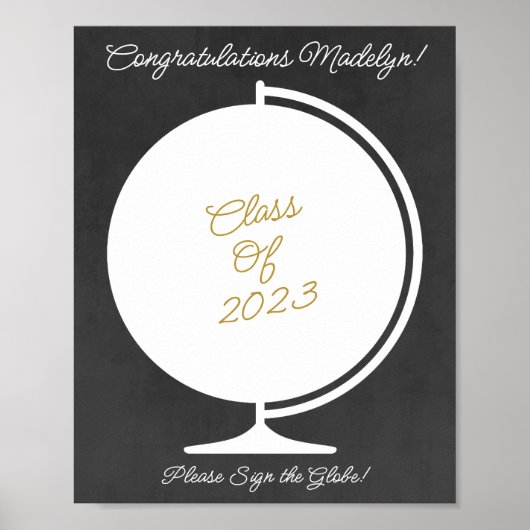 Abschluss Guest Book Alternative Custom Poster (Vorne)