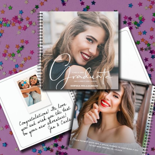 Abschluss Guest Book Notizblock