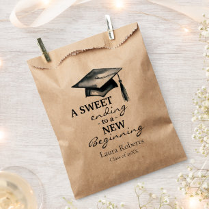 Abschluss Gunst Taschen, Sweet Ends Neubeginn Geschenktütchen