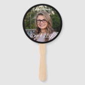 Abschluss Hand Fan, Foto Gefallen Graduate Fächer (Rückseite)