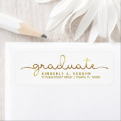 Abschluss Handgeschriebenes Gold Foil Look Script (Insitu)