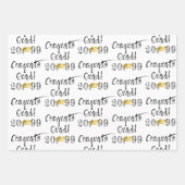 Abschluss Handschrift GLÜCKWÜNSCHE GRAD Geschenkpapier Set (Vorderseite 3)