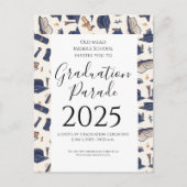 Abschluss hasst Muster Außenwelt Abschluss Postkarte (Vorderseite)