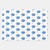 Abschluss hat Diplomaten und Medaillen-Muster Geschenkpapier Set (Vorderseite 2)