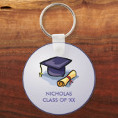 Abschluss Hat in der Vergangenheit die Zukunft auf Schlüsselanhänger (Vorderseite)