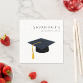 Abschluss Hat & Name Party Napkins Serviette (Beispiel)