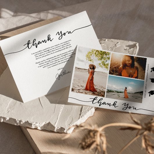 Abschluss hat sich bei Script Grad Foto bedankt Einladung