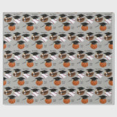 Abschluss Hat Soccer Basketball Football Glückwuns Geschenkpapier (Flach)