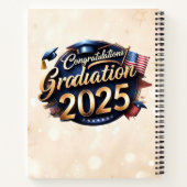 ‚Abschluss Hat USA‘ Notizblock (Rückseite)