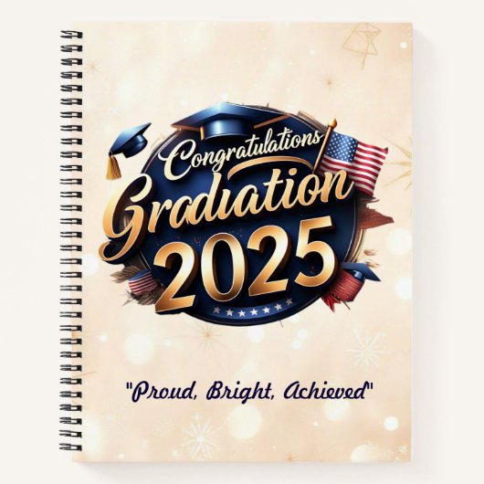 ‚Abschluss Hat USA‘ Notizblock (Vorderseite)