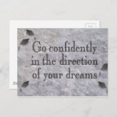 Abschluss Hats Ankündigungspostkarte (Vorne/Hinten)