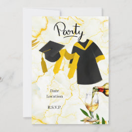 Abschluss Herzlichen Glückwunsch Akademischer Hut  Einladung