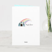 Abschluss Herzlichen Glückwunsch an Boy Penguin Karte (Rückseite)