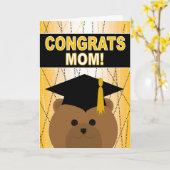 Abschluss Herzlichen Glückwunsch an die Mama / Mut Karte (Gelbe Blume)