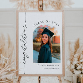 Abschluss Herzlichen Glückwunsch Begrüßung Poster