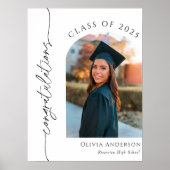 Abschluss Herzlichen Glückwunsch Begrüßung Poster (Vorne)