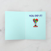 Abschluss Herzlichen Glückwunsch Buch, Balloons, D Karte (Innenseite)