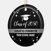 Abschluss Herzlichen Glückwunsch Confetti Keepake Keramik Ornament (Links)