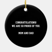 Abschluss Herzlichen Glückwunsch Confetti Keepake Keramik Ornament (Hinten)