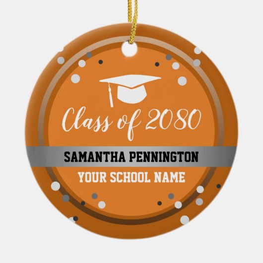 Abschluss Herzlichen Glückwunsch Confetti Keramik Ornament (Vorne)