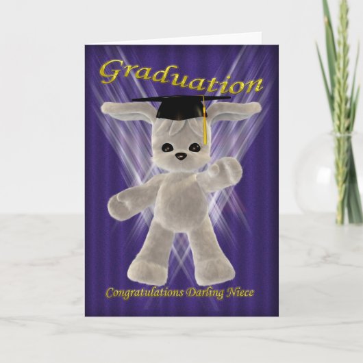 Abschluss Herzlichen Glückwunsch Darling Niece Karte (Vorderseite)