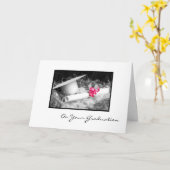 Abschluss Herzlichen Glückwunsch Diploma Pink Ribb Karte (Gelbe Blume)