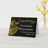 Abschluss Herzlichen Glückwunsch Elegant Floral Karte (Gelbe Blume)