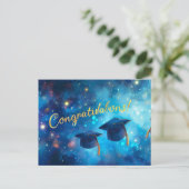 Abschluss Herzlichen Glückwunsch Festtage Postkart Feiertagspostkarte (Stehend Vorderseite)