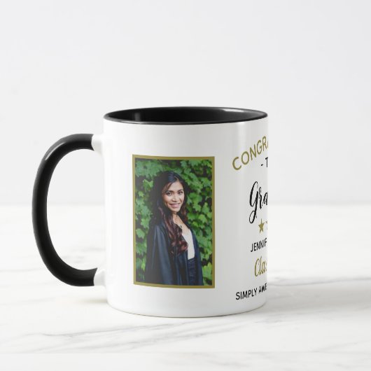 Abschluss Herzlichen Glückwunsch Graduate Custom 2 Tasse (Links)